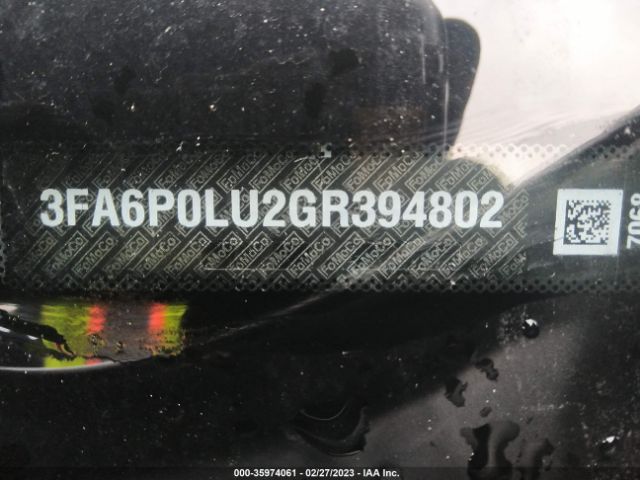 3FA6P0LU2GR394802 Ford Fusion Se Hybrid