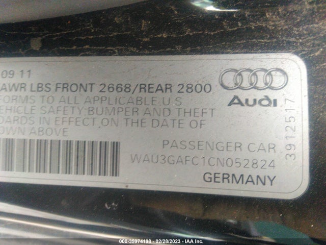 Audi A7 3.0 Prestige 2012 WAU3GAFC1CN052824 Image 10