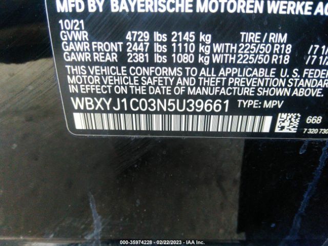 WBXYJ1C03N5U39661 BMW X2 Xdrive28i