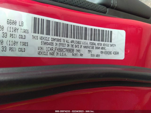 1C4RJFN96KC709838 Jeep Grand Cherokee Trackhawk