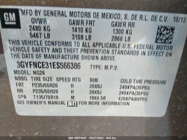 Cadillac Srx Performance Collection 2014 3GYFNCE31ES566386 Image 10