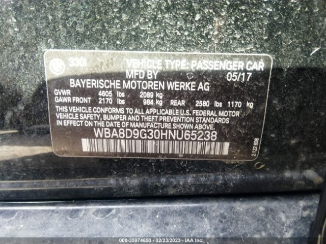 WBA8D9G30HNU65238 BMW 3 Series 330i Xdrive