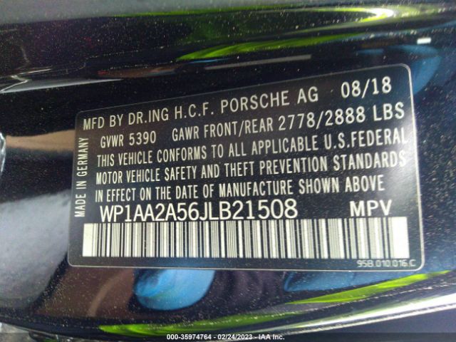 WP1AA2A56JLB21508 Porsche Macan