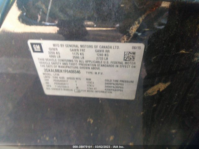 2GKALMEK1F6408346 GMC Terrain Sle