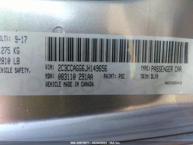 Chrysler 300 300s 2018 2C3CCAGG6JH149656 Image 9