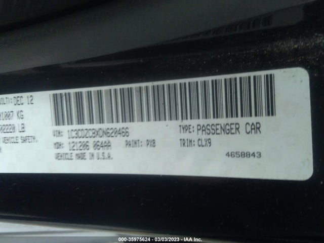 Dodge Avenger Sxt 2013 1C3CDZCBXDN620466 Image 9