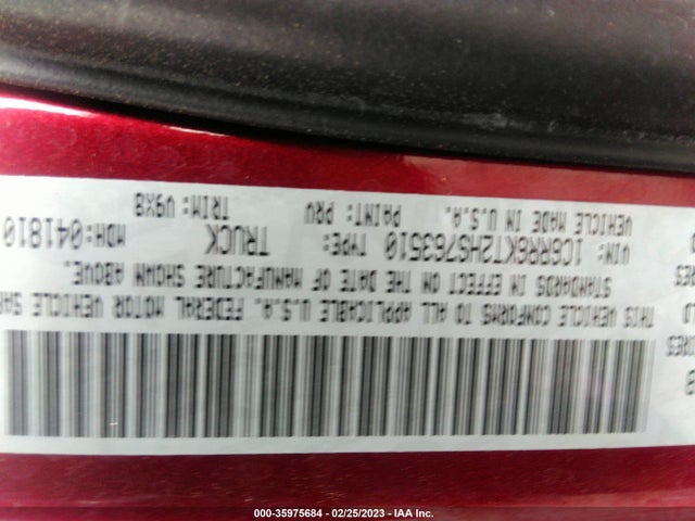 1C6RR6KT2HS763510 RAM 1500 Express