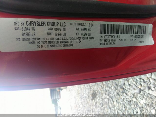 1C3CDFEB0FD144510 Dodge DART GT
