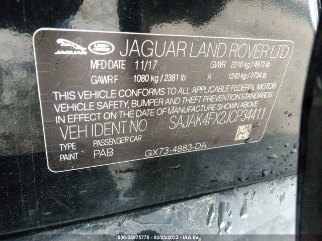 2018 Jaguar XE, VIN: SAJAK4FX2JCP34411