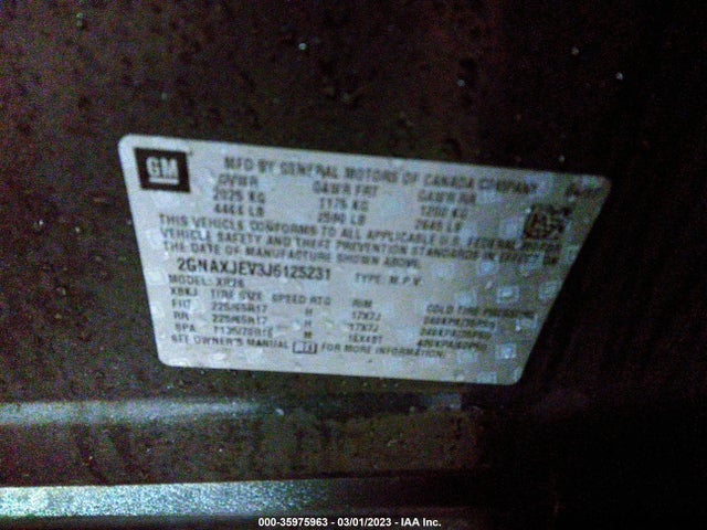 Chevrolet EQUINOX LT 2018 2GNAXJEV3J6125231 Image 11