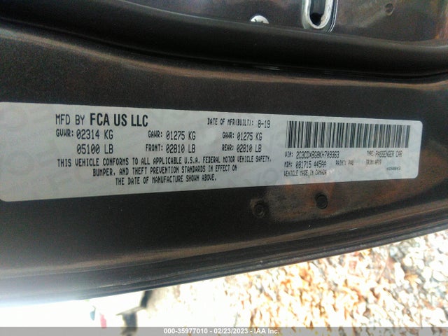Dodge Charger Sxt 2019 2C3CDXBG8KH709363 Image 9