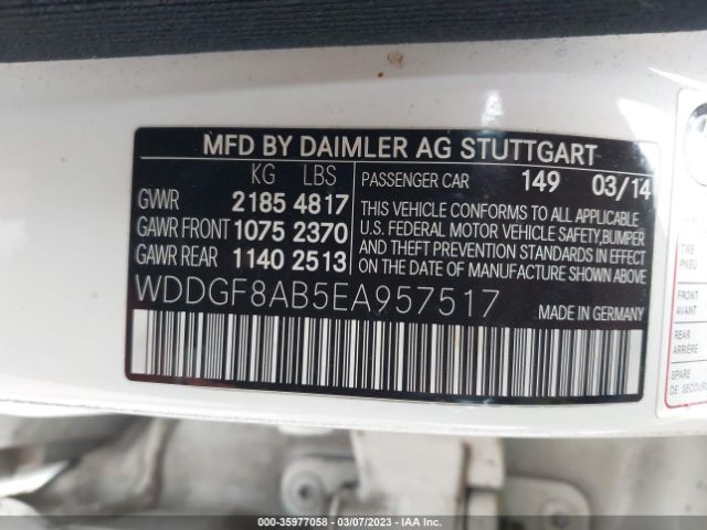 WDDGF8AB5EA957517 Mercedes-Benz C-class C 300