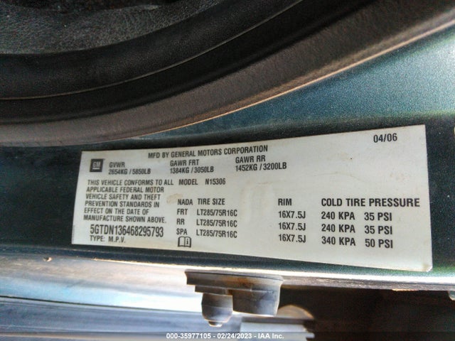 5GTDN136468295793 Hummer H3