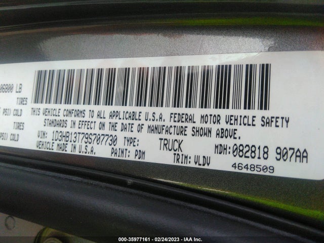 Dodge Ram 1500 Laramie 2009 1D3HB13T79S707730 Image 11