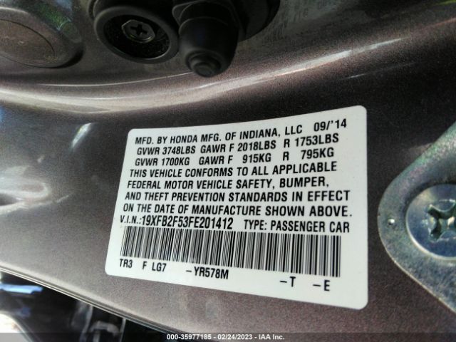 19XFB2F53FE201412 Honda Civic Sedan Lx