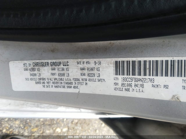 Dodge Avenger R/t 2010 1B3CC5FB8AN221703 Image 9