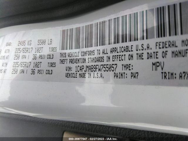 1C4PJMAB9FW755057 Jeep Cherokee Sport