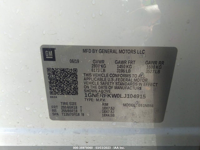 Chevrolet Traverse Ls 2020 1GNERFKW0LJ104915 Image 9