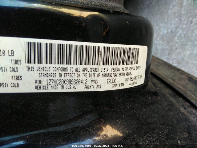 1Z7HC28K98S620412 Mitsubishi RAIDER LS