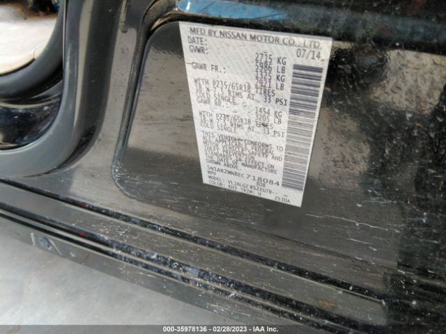 5N1AR2MN8EC718084 Nissan Pathfinder Sl