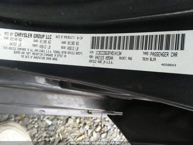 1C3CCCBG3FN514134 Chrysler 200 S