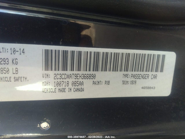 Dodge Charger Police 2014 2C3CDXAT9EH366890 Image 9