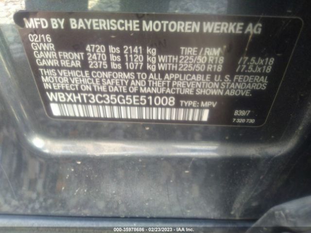 WBXHT3C35G5E51008 BMW X1 Xdrive28i