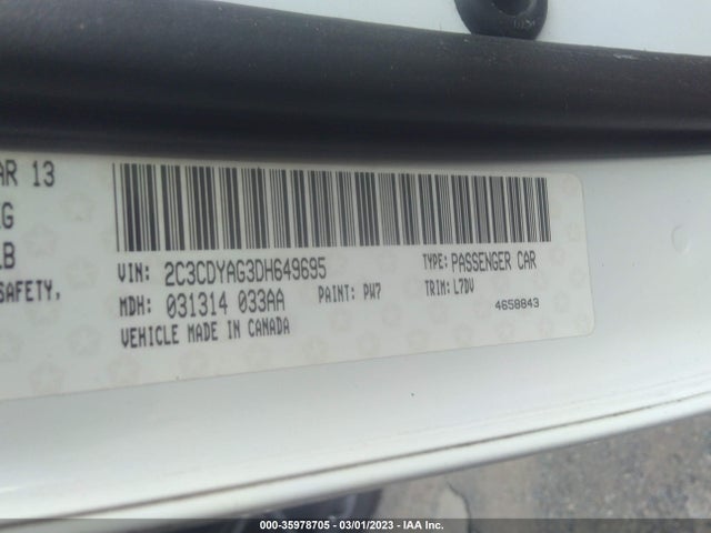 Dodge Challenger Sxt 2013 2C3CDYAG3DH649695 Image 9