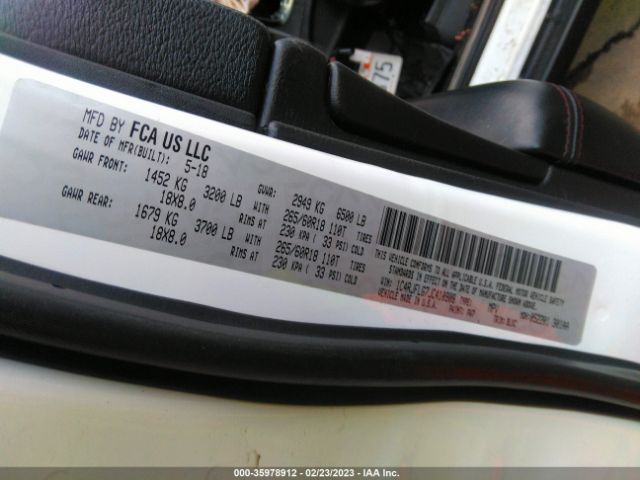 1C4RJFLG7JC410908 Jeep Grand Cherokee Trailhawk