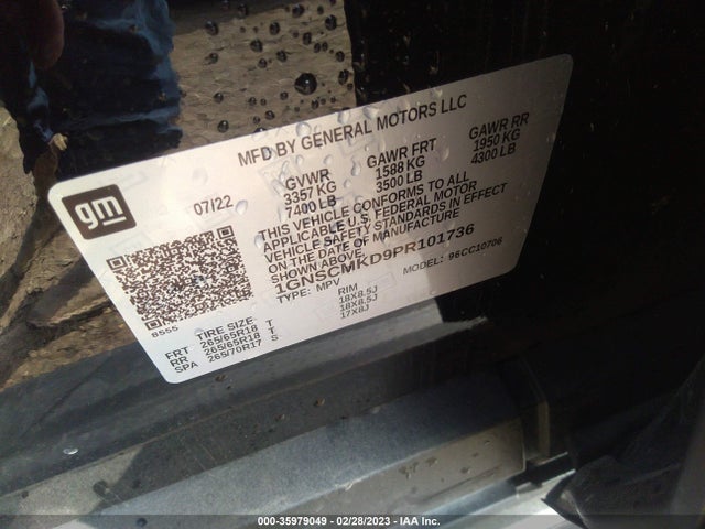 Chevrolet Tahoe Ls 2023 1GNSCMKD9PR101736 Image 9