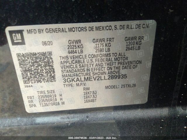 3GKALMEV2LL289935 GMC Terrain Sle