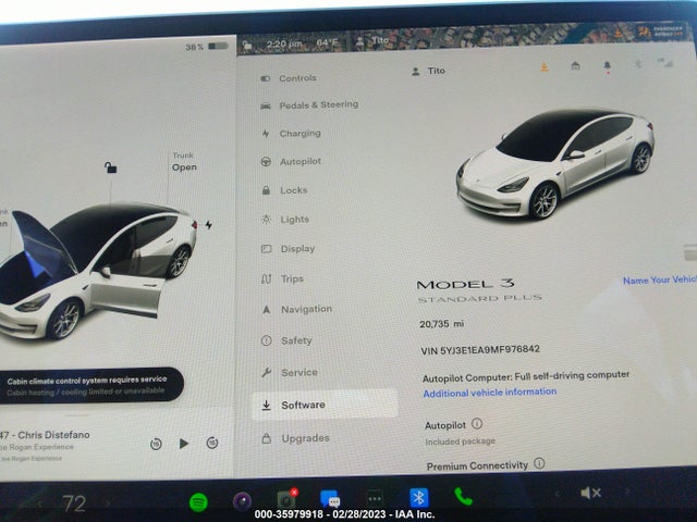 Tesla Model 3 Standard Range Plus 2021 5YJ3E1EA9MF976842 Image 8
