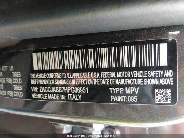 Jeep Renegade Altitude 2017 ZACCJABB7HPG06951 Image 10