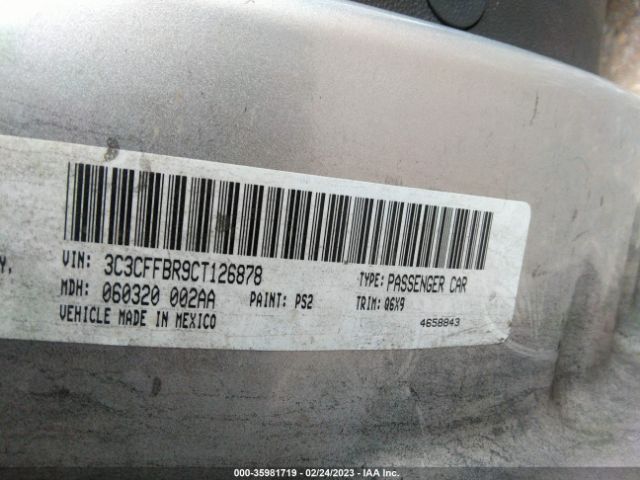 3C3CFFBR9CT126878 Fiat 500 SPORT