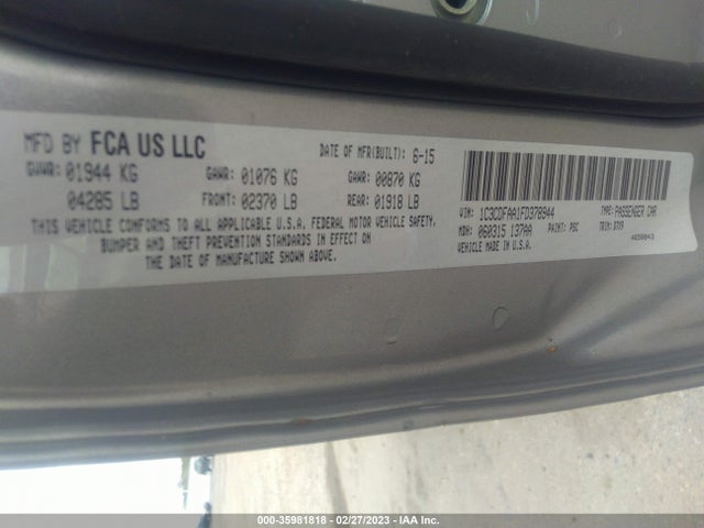 Dodge DART SE 2015 1C3CDFAA1FD378944 Image 9