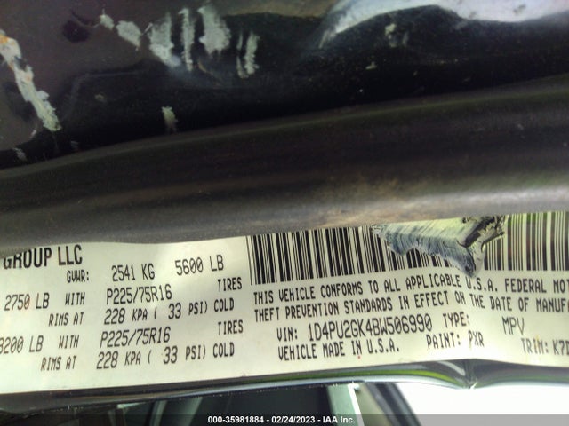 Dodge Nitro Se 2011 1D4PU2GK4BW506990 Image 9