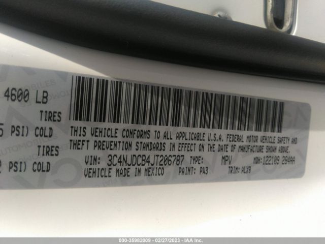 3C4NJDCB4JT206787 Jeep Compass Limited