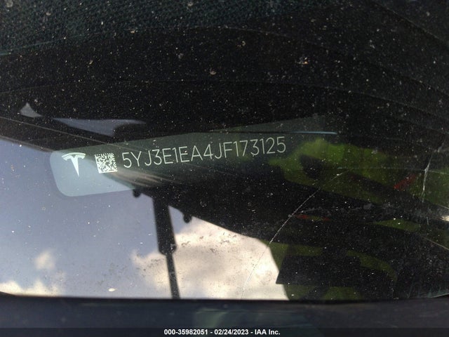 Tesla Model 3 Range Battery 2018 5YJ3E1EA4JF173125 Image 9