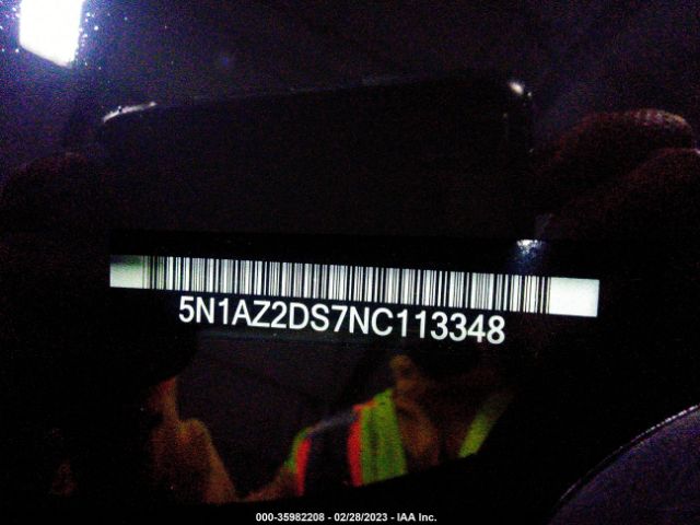 5N1AZ2DS7NC113348 Nissan Murano Platinum