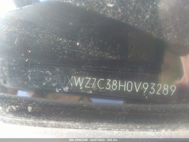 5UXWZ7C38H0V93289 BMW X3 Sdrive28i
