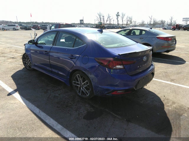 2019 HYUNDAI ELANTRA SPORT VIN: KMHD04LB3KU888059
