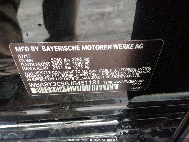 2018 BMW 3 Series, VIN: WBA8Y3C56JG451184