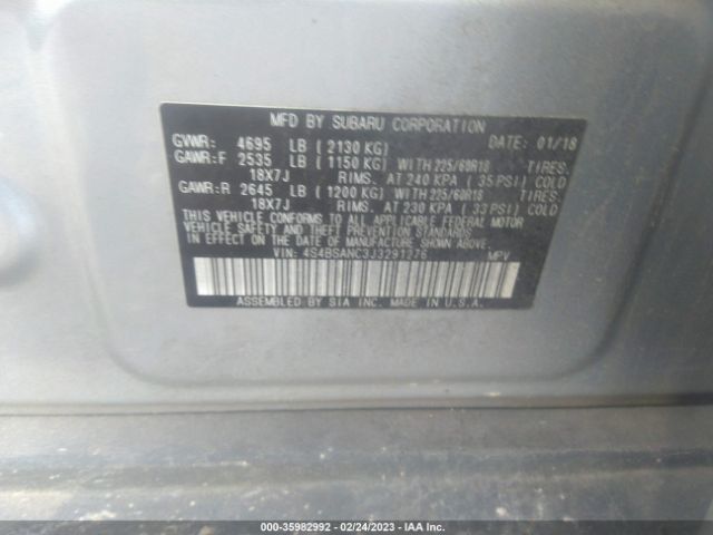 4S4BSANC3J3291276 Subaru Outback Limited