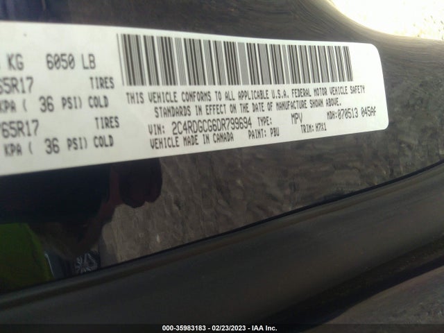 Dodge Grand Caravan 2013 2C4RDGCG6DR799694 Image 10