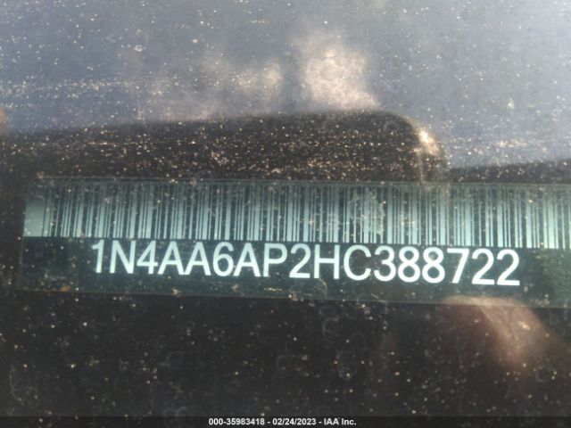 1N4AA6AP2HC388722 Nissan Maxima Sr