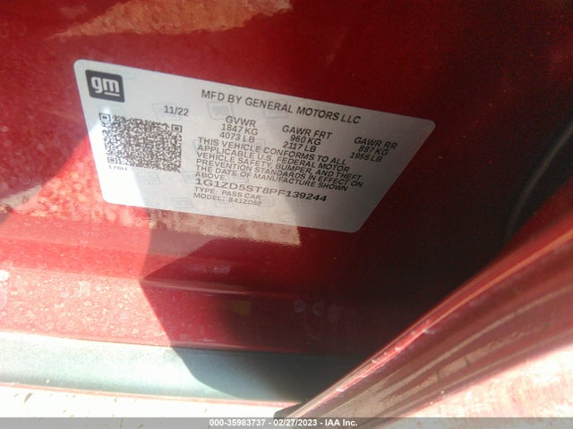Chevrolet MALIBU LT 2023 1G1ZD5ST8PF139244 Image 9