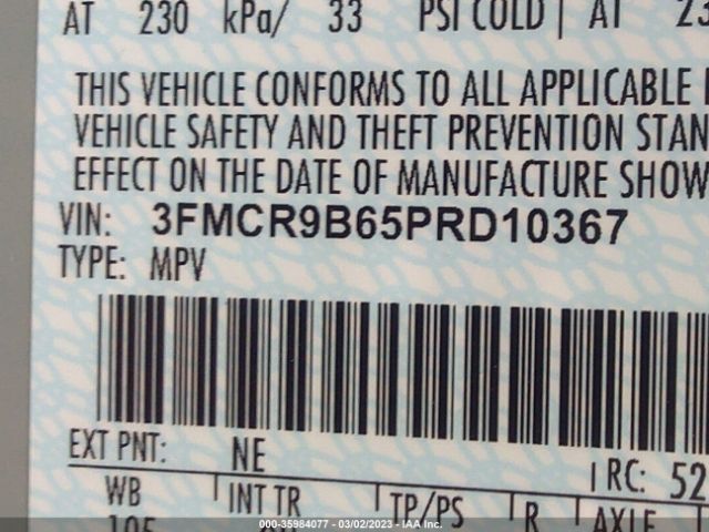 3FMCR9B65PRD10367 Ford Bronco Sport Big Bend