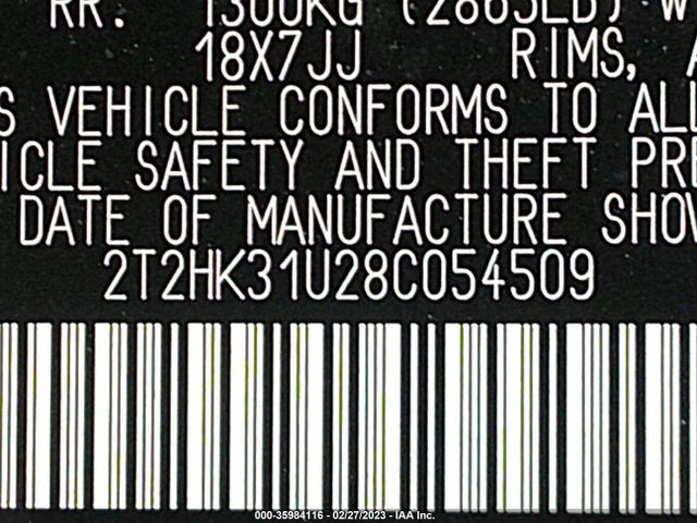 Lexus RX 2008 2T2HK31U28C054509 Image 10