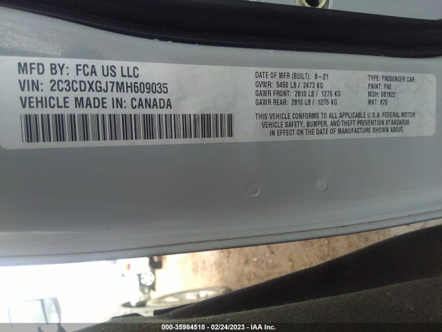Dodge Charger Scat Pack Widebody 2021 2C3CDXGJ7MH609035 Image 9