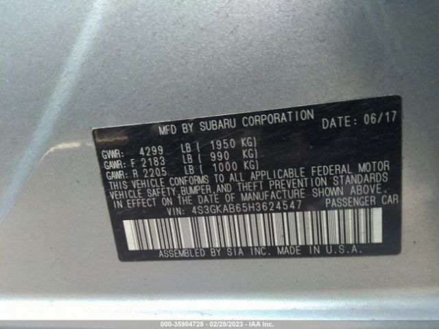 4S3GKAB65H3624547 Subaru Impreza Premium